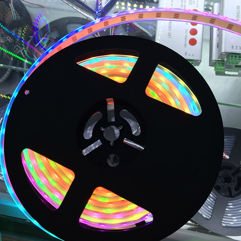 WS2811 DC5/12V Programmable LED Strip Lights, Addressable Digital Full Color Chasing Flexible LED Strips, Outdoor Waterproof, 60LEDs/m WS2811 DC5/12V Programmable LED Strip Lights, Addressable Digital Full Color Chasing Flexible LED Strips, Outdoor Waterproof, 60LEDs/m